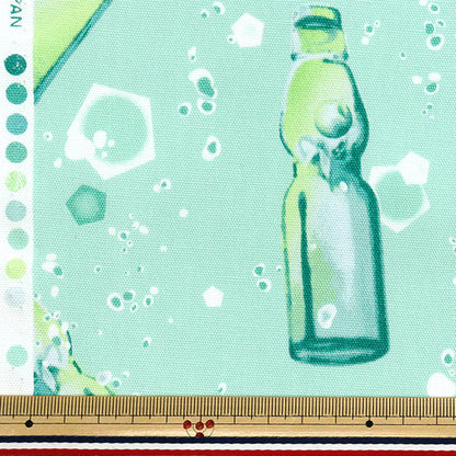 [数量从5开始] 织物 『牛津布 Ramune图案薄荷绿色AP52102-1D"