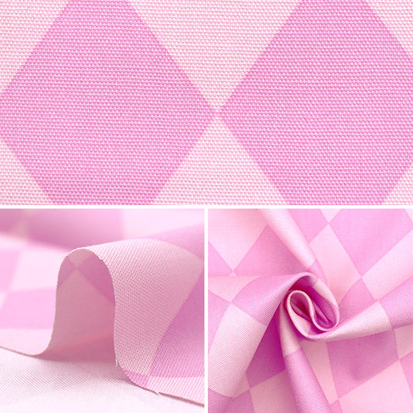 [Quantity starting from 5] Fabric 『Oxford Diamond Pink SP5600-A"
