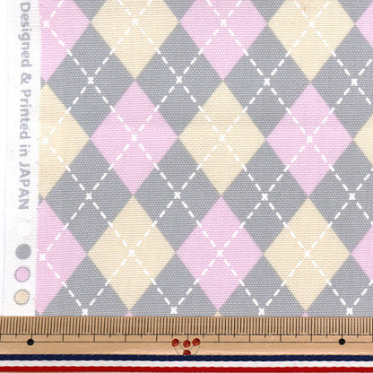 [Quantity starting from 5] Fabric 『Oxford Argyle Grey SP5700-B"