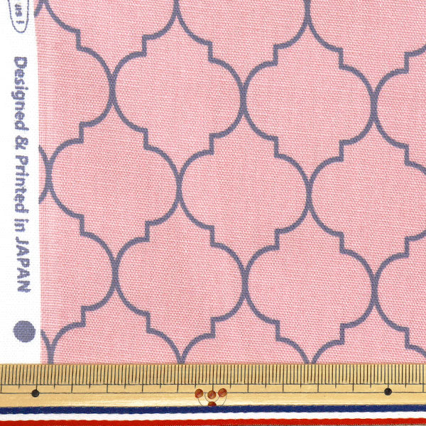 [Quantity starting from 5] Fabric 『Oxford Moroccan pattern pink SP5500-B"
