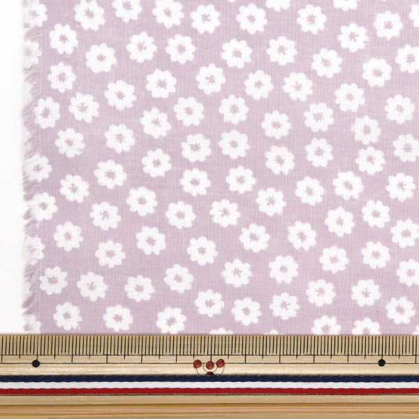 [数量从5开始] 织物 『平纹机织物 小花图案紫色AP4780-3B"