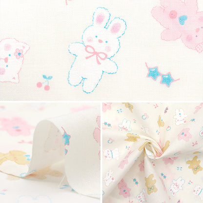 [Quantity starting from 5] Fabric "Cotton Print Stylish Animal SS-2406-3A"