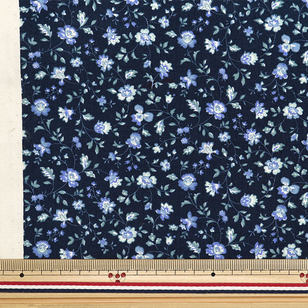 [Quantity starting from 5] Fabric "Broad Mini Sarasa Navy 4224-1-3"