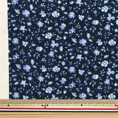 [Quantity starting from 5] Fabric "Broad Mini Sarasa Navy 4224-1-3"