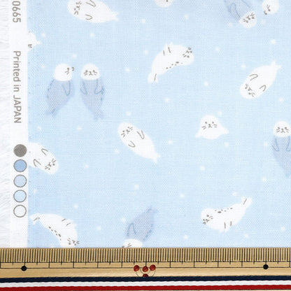 [Quantity starting from 5] Fabric 『double gauze Homey Collection Azarashi Blue GH10665S-A"