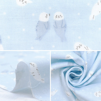 [Quantity starting from 5] Fabric 『double gauze Homey Collection Azarashi Blue GH10665S-A"