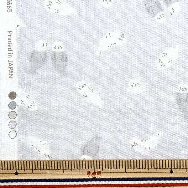 [Quantity starting from 5] Fabric 『double gauze Homey Collection Grey GH10665S-C"