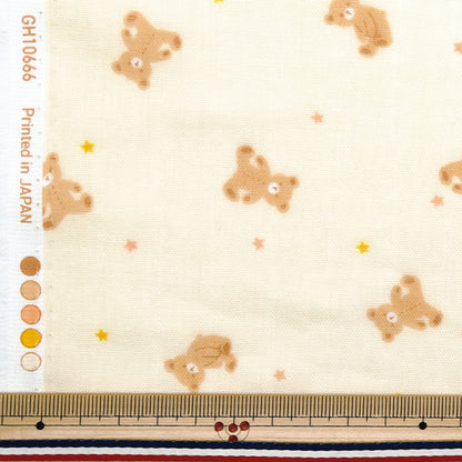 [Quantity starting from 5] Fabric 『double gauze Homey Collection Bear Yellow GH10666S-B"