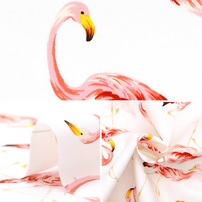 [Quantity starting from 5] Fabric "Broad Flamingo White 4235-1-1"
