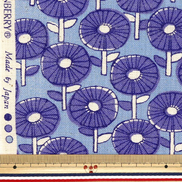 [Quantity starting from 5] Fabric "Linen-Like Lab Popo Blue 850509-1-5"