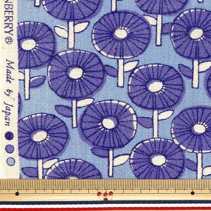 [Quantity starting from 5] Fabric "Linen-Like Lab Popo Blue 850509-1-5"