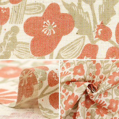 [Quantity starting from 5] Fabric "Linen-Like Love Blossom Natural Pink 850510-1-1"
