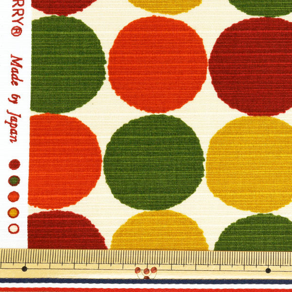 [Quantity starting from 5] Fabric 『Shantung Simple modern Polka dots Akane Modern 850108-11-1"