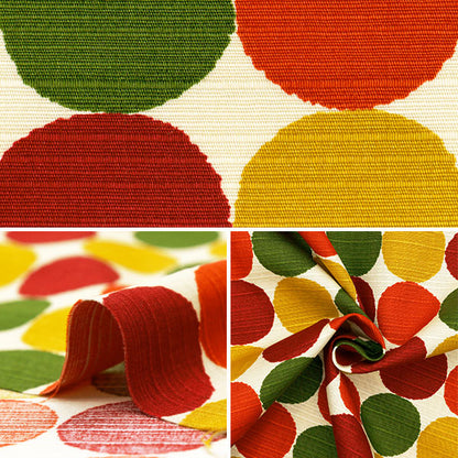 [Quantity starting from 5] Fabric 『Shantung Simple modern Polka dots Akane Modern 850108-11-1"