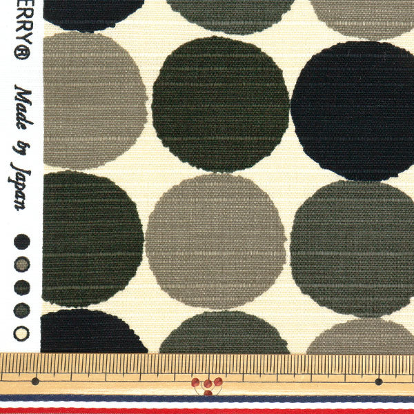 [Quantity starting from 5] Fabric 『Shantung Simple modern Polka dots Black Mouse 850108-11-5"