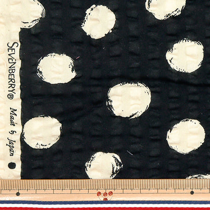 [Quantity starting from 5] Fabric "Ripple Print Random Dot Black 82167-1-8"