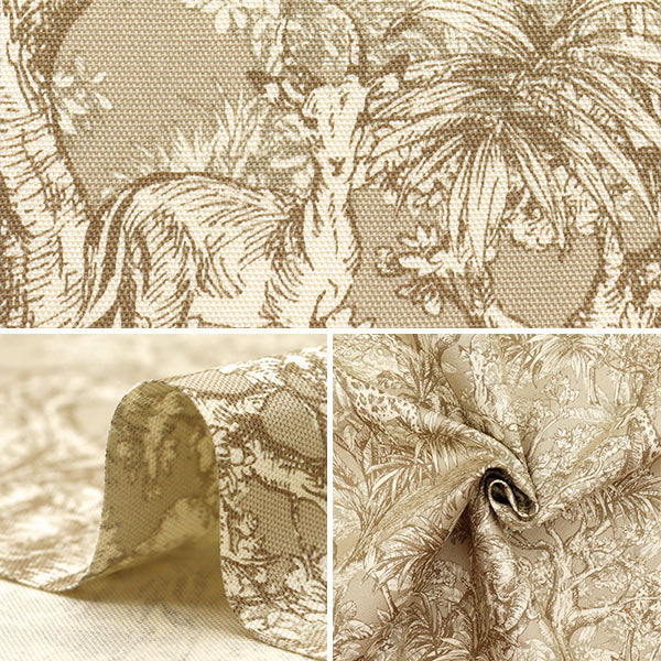 [Quantity starting from 5] Fabric 『Oxford Safari Botanical Beige SC10670S-A"