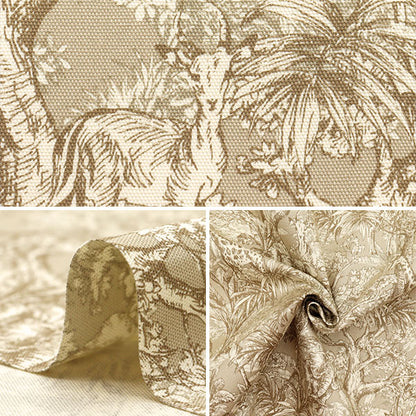 [Quantity starting from 5] Fabric 『Oxford Safari Botanical Beige SC10670S-A"