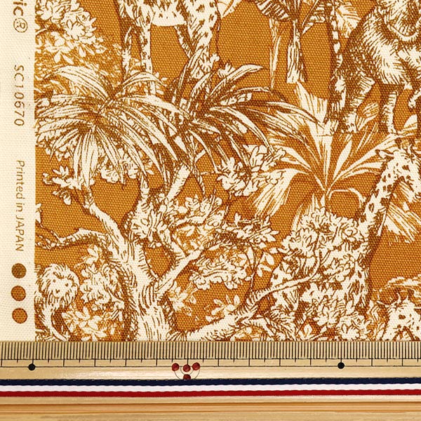 [数量从5开始] 织物 『牛津布 野生动物园植物橙色SC10670S-C"