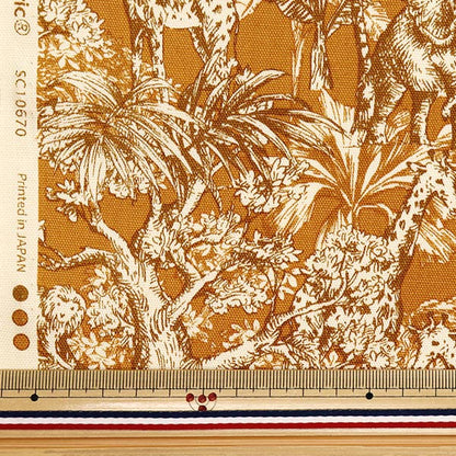 [数量从5开始] 织物 『牛津布 野生动物园植物橙色SC10670S-C"