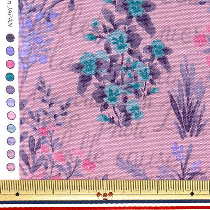 [Quantity starting from 5] Fabric 『Oxford Herb Bouquet Purple SC10671S-D"