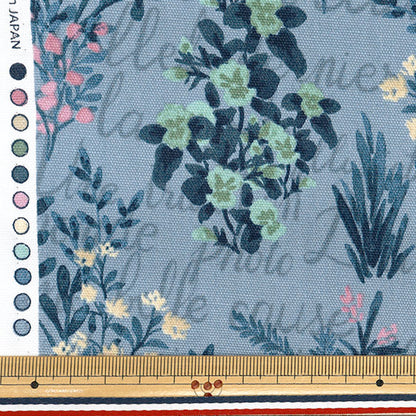 [数量从5开始] 织物 『牛津布 草药花束牛仔布蓝色SC10671S-F"