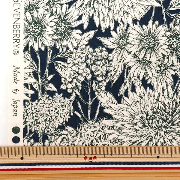 [数量从5开始] 织物 “大菊花海军850545-1-5"