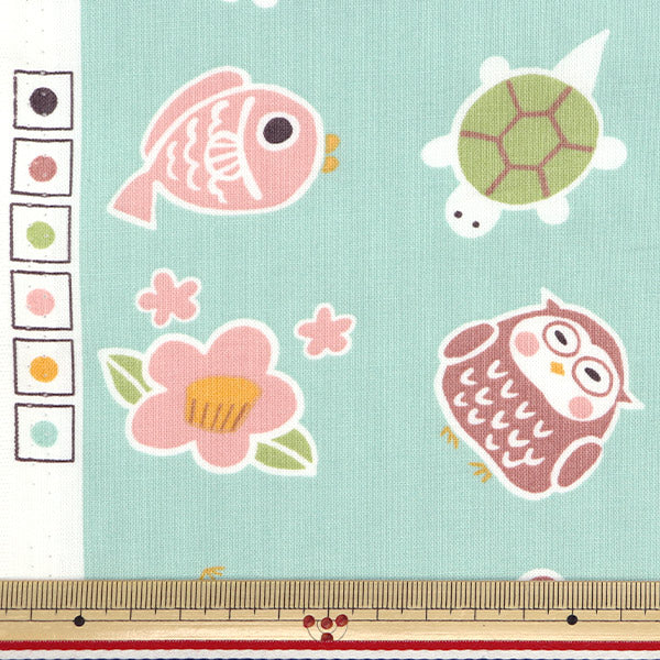 [Quantity starting from 5] Fabric "JAPAN Print 2 Happy Saxophone 142-1358-C2"