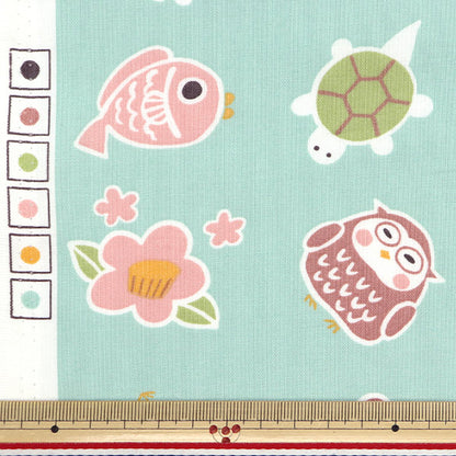 [Quantity starting from 5] Fabric "JAPAN Print 2 Happy Saxophone 142-1358-C2"
