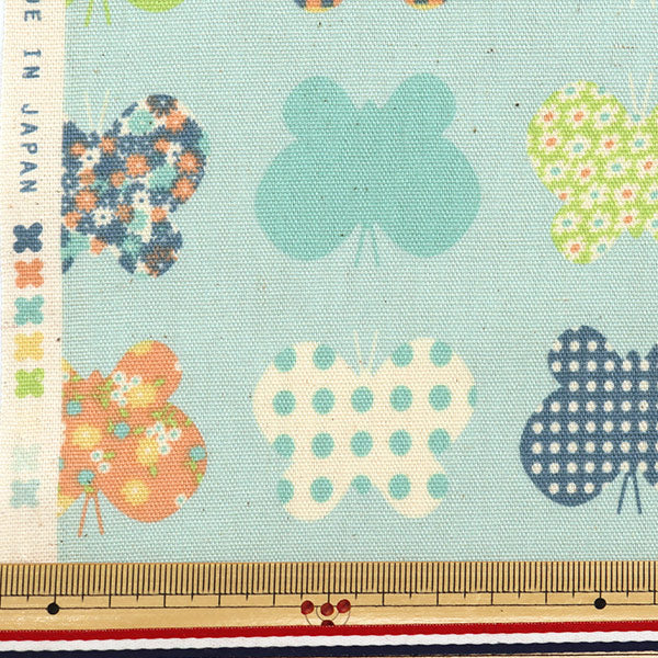 [Quantity starting from 5] Fabric "HANAUTA Oxford Papillon Blue 142-1361-A2"