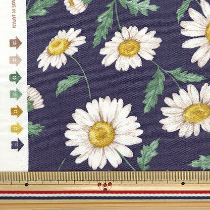 [数量从5开始] 织物 "勒离开花园 牛津布 雏菊海军142-1359-A3"
