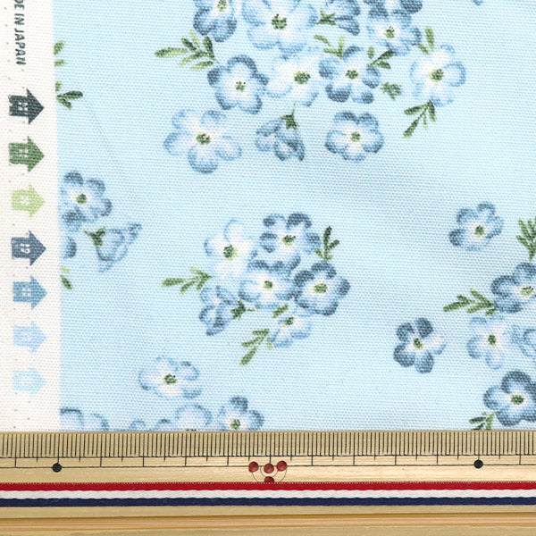 [Quantity starting from 5] Fabric "LE DEPART Flower Garden Oxford Nemophila Saxophone 142-1359-B3"