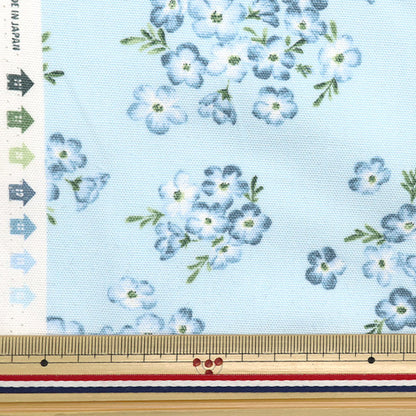 [Quantity starting from 5] Fabric "LE DEPART Flower Garden Oxford Nemophila Saxophone 142-1359-B3"