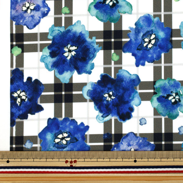 [Quantity starting from 5] Fabric "Watercolor inkjet print navy 150-1669-A-1"