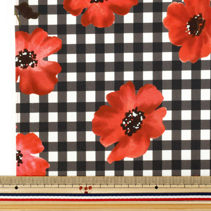[Quantity starting from 5] Fabric "Watercolor inkjet print red 150-1669-B-1"