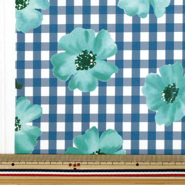 [Quantity starting from 5] Fabric "Watercolor inkjet print, blue 150-1669-B-2"