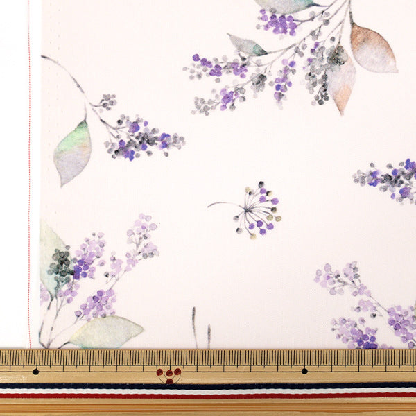[Quantity starting from 5] Fabric "mOmen-t Moment Inkjet Print Flower Pattern Light Purple 150-1668-B-2"