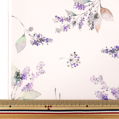 [Quantity starting from 5] Fabric "mOmen-t Moment Inkjet Print Flower Pattern Light Purple 150-1668-B-2"