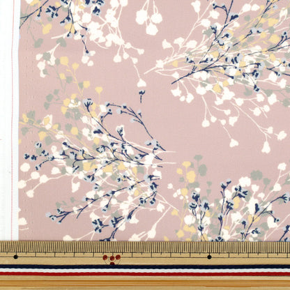 [数量从5开始] 织物 "MOMEN-T MOMT IMMJET印刷Gypsophila浅紫色150-1668-K-2"