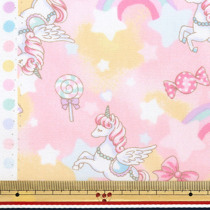 [From quantity 5] Fabric 『Oxford Favorite Series Rainboard Rem Pink MOWF-155P"
