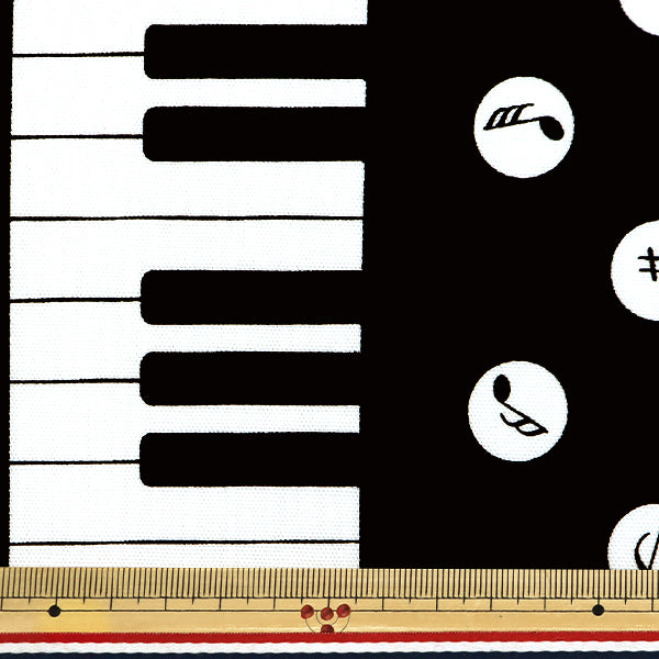 [From quantity 5] Fabric 『Oxford Favorite Series Piano Dot Black MOWF-162-BK"