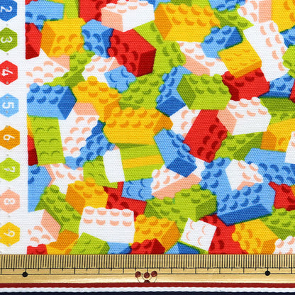 [Quantity starting from 5] Fabric "NaniCore Series" Oxford Water-repellent block hide and seek light multi NNF-16LMT"