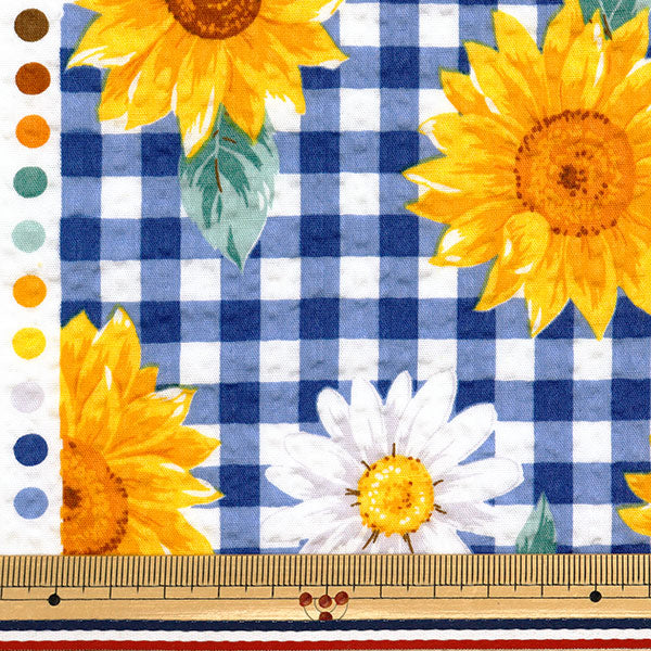 [Quantity starting from 5] Fabric "Ripple Favorite Series Lattice Flower Blue MOWR-35-BL" KIYOHARA