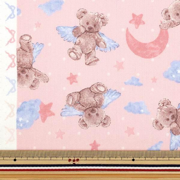[Quantity starting from 5] Fabric "Classical Modern" Oxford Angel Bear Pink CMOF-80P"