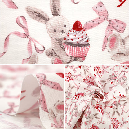 [Quantity starting from 5] Fabric "Classical Modern" Oxford RabbitRibbon Ivory CMOF-81IV"