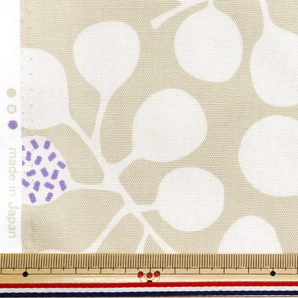 [Quantity starting from 5] Fabric 『Oxford Plants Beige 38153-11A"