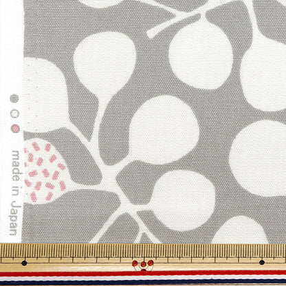 [Quantity starting from 5] Fabric 『Oxford Plants Gray 38153-11D"