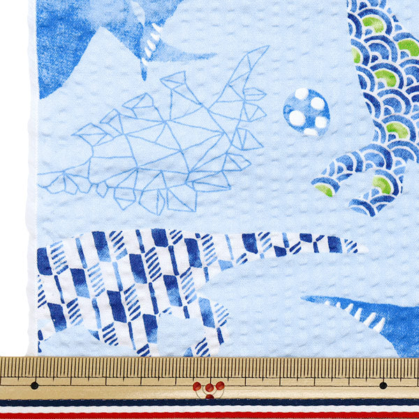 [Quantity starting from 5] Fabric "Ripple Dinosaur Saxophone SS-2409-3B"