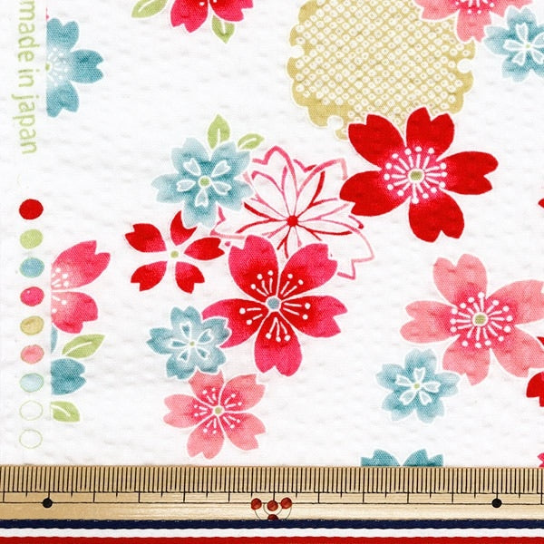 [Quantity starting from 5] Fabric "Ripple Mosquito-proof Cherry Blossom White BB38145-3A-WH"
