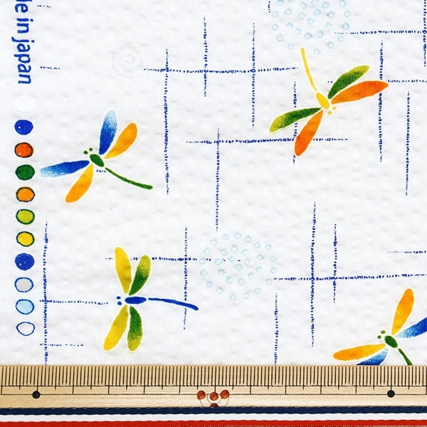 [Quantity starting from 5] Fabric "Ripple Mosquito-proof Dragonfly White BB38145-4A-WH"